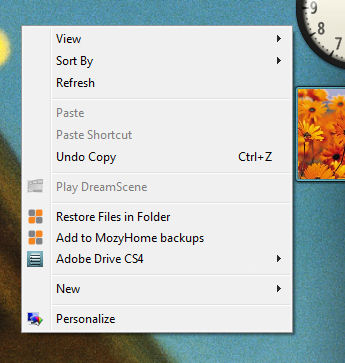 Right Click Desktop
